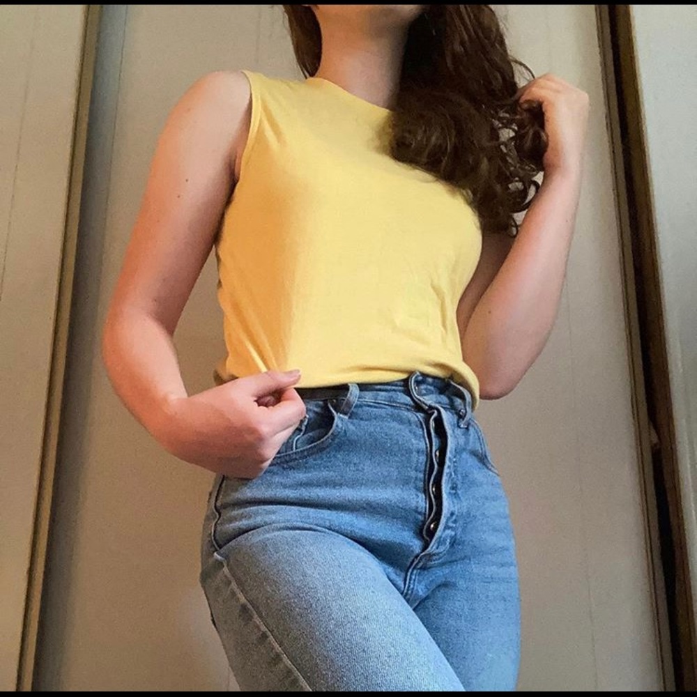 Yellow Muscle Shirt Boys Large